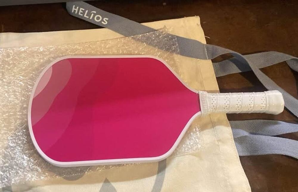 NEW Helios Pickleball Paddle Pink w Canvas Carry Bag Racket